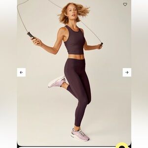 Beyond Yoga POWERBEYOND™ Midi Legging 2.0 in Rich Plum Size XS RT $114